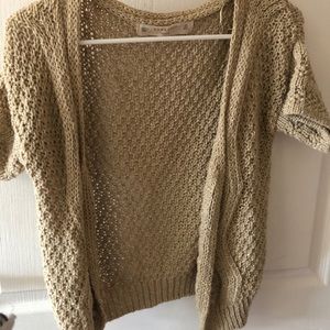 zara knit golden sweater